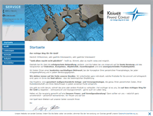 Tablet Screenshot of kraemer-finanz-consult.de